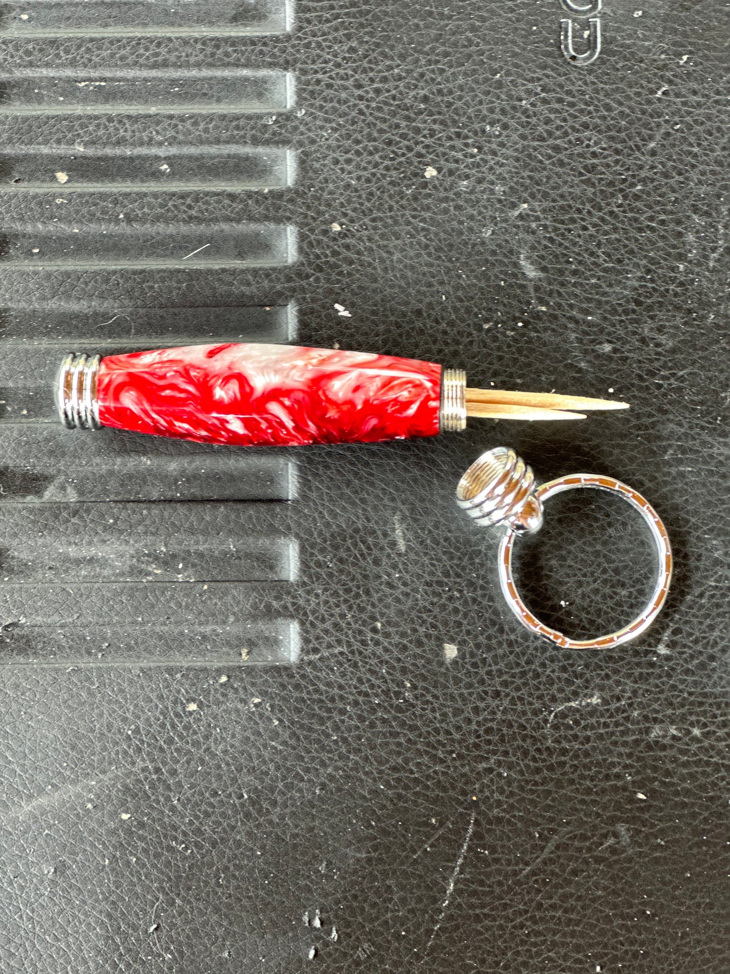 Hand Turned Hidden Compartment Keychain