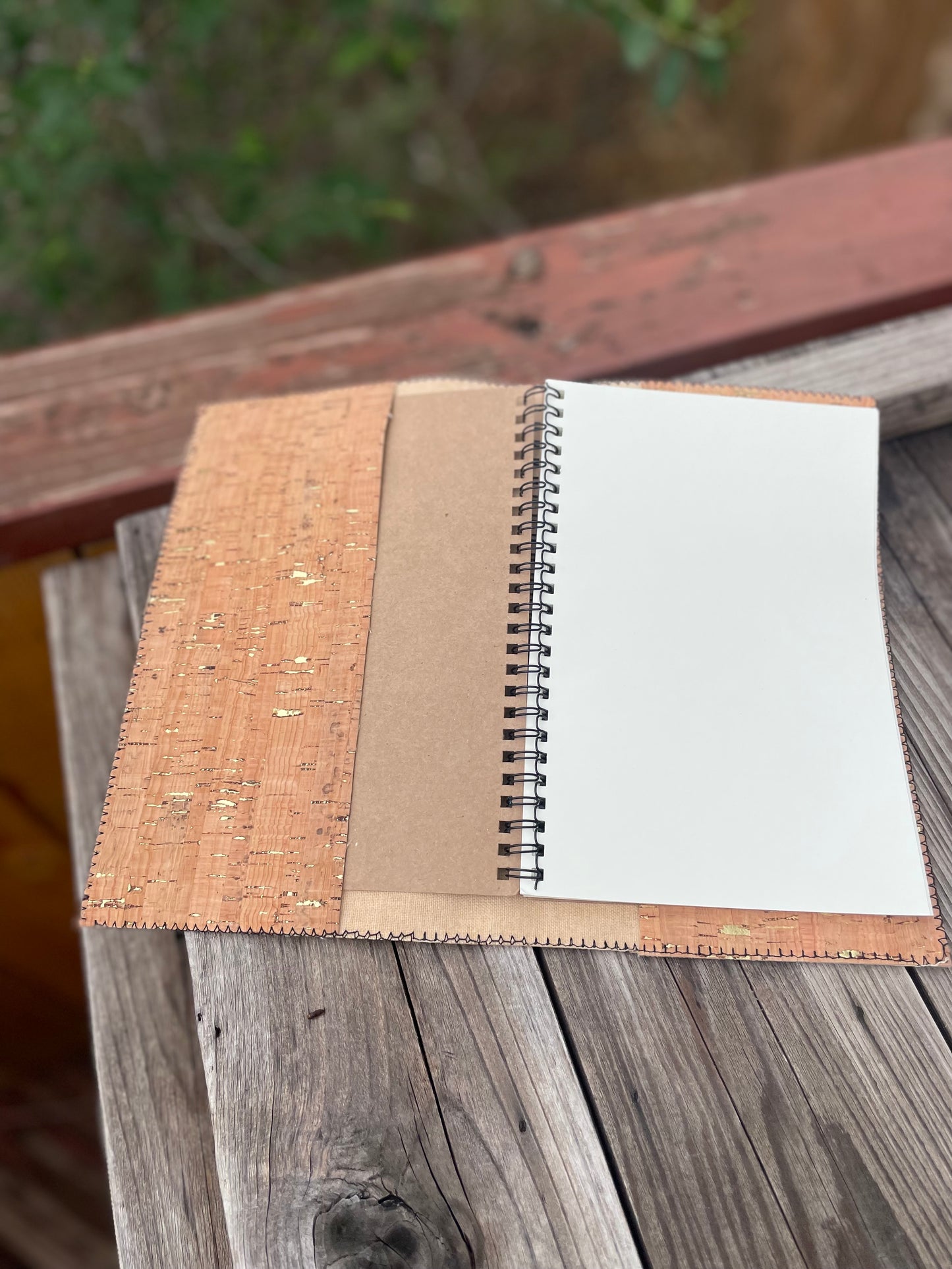 5x7 Notebook cover with 5x7 notebook - Cork Dare to Dream