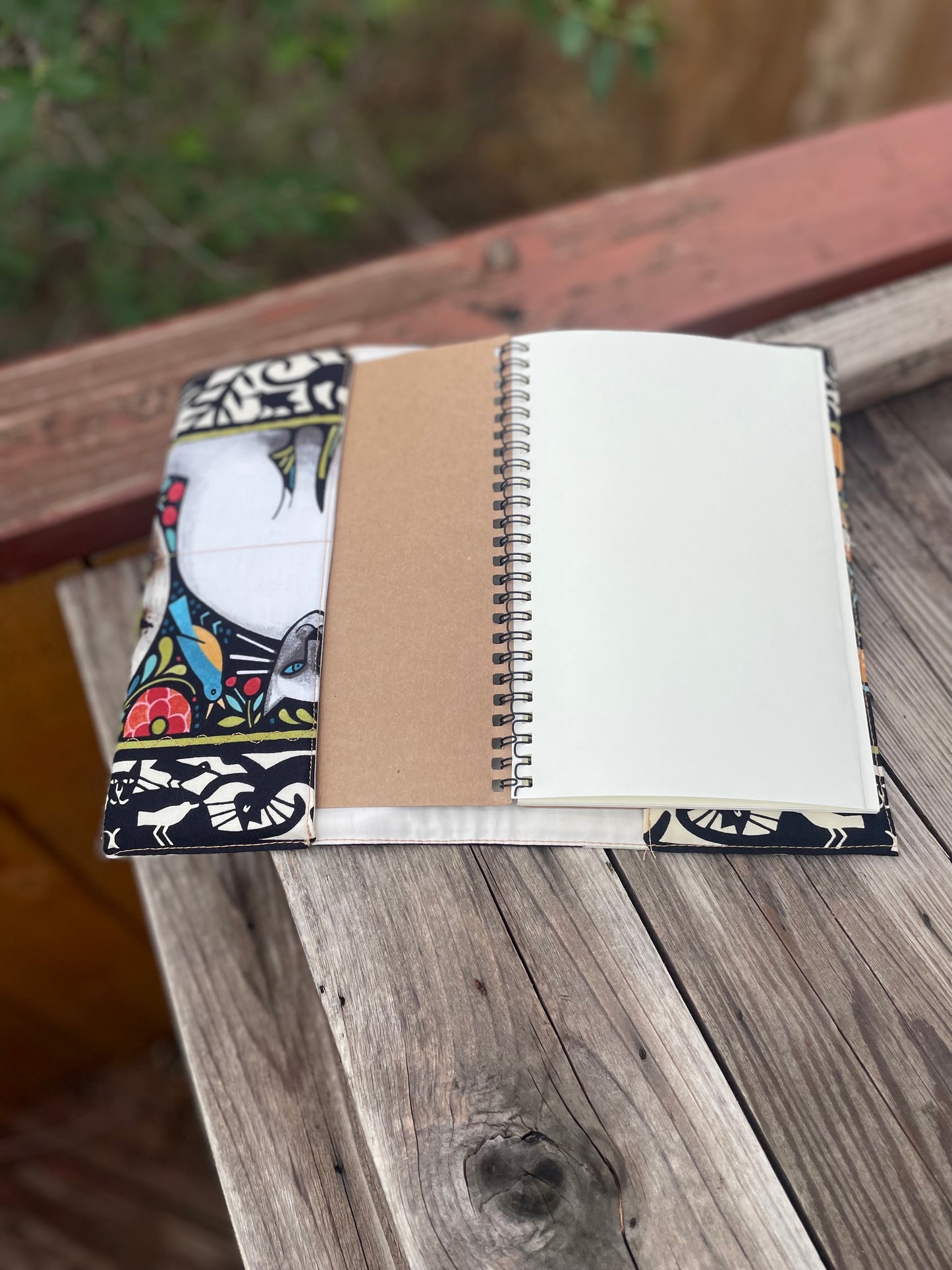 5x7 Notebook cover with 5x7 notebook - Cat