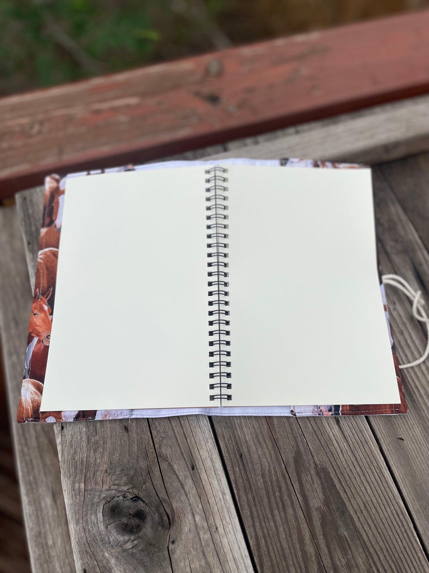 5x7 Notebook cover with 5x7 notebook - Horses