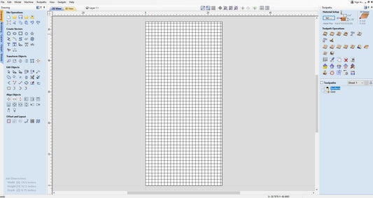 Spoil Board Surfacing and Grid For Nextwave Sharks *CNC FILES*