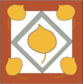 Mini Quilt - Aspen Leaf (Pattern Only, Digital Download)