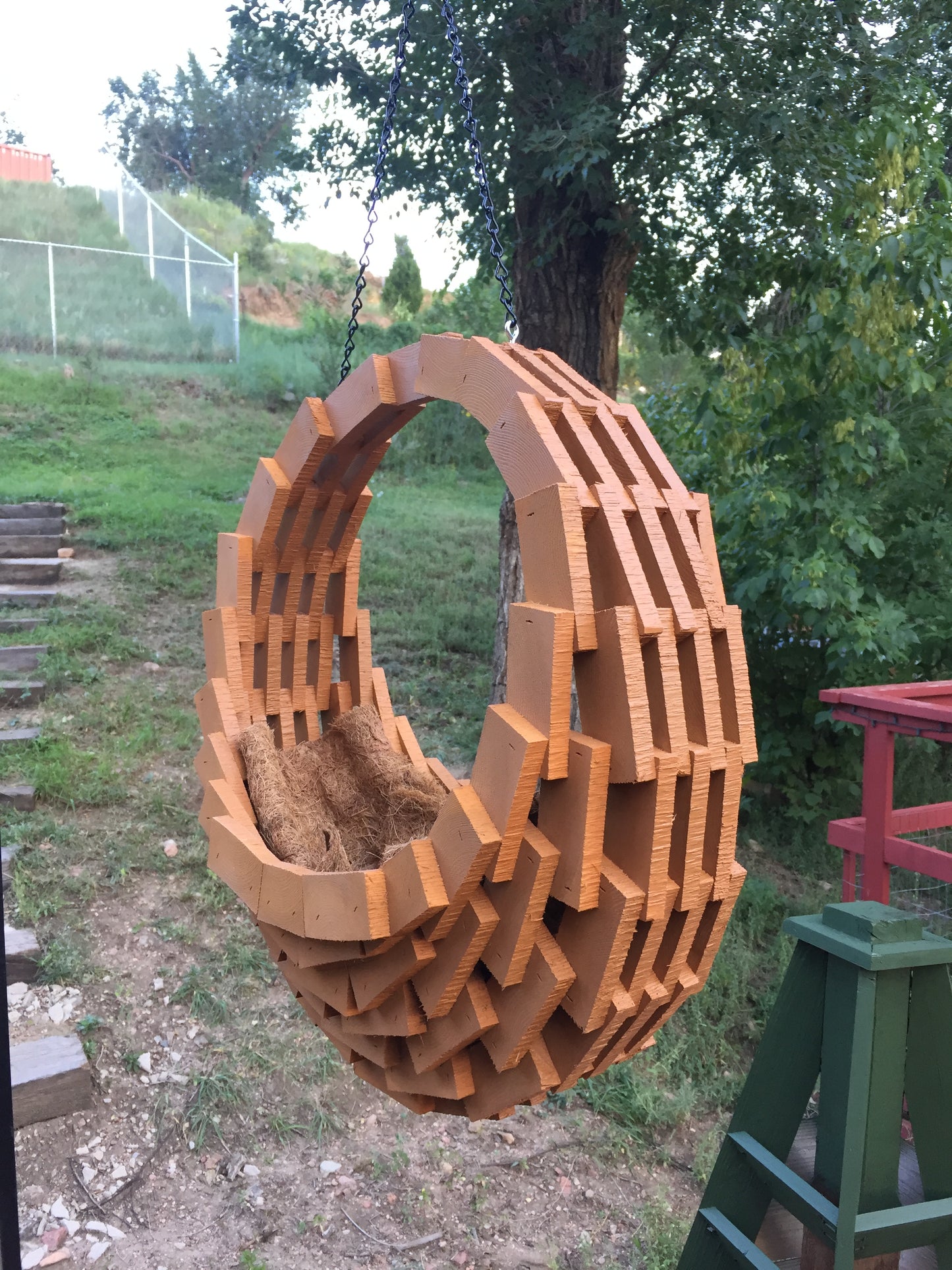 Cedar Outdoor Hanging Planter