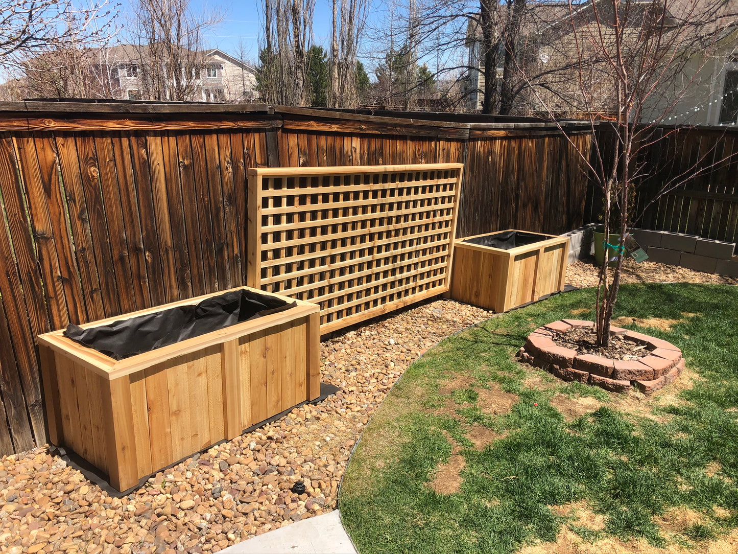 Decorative Western Red Cedar Planter Boxes