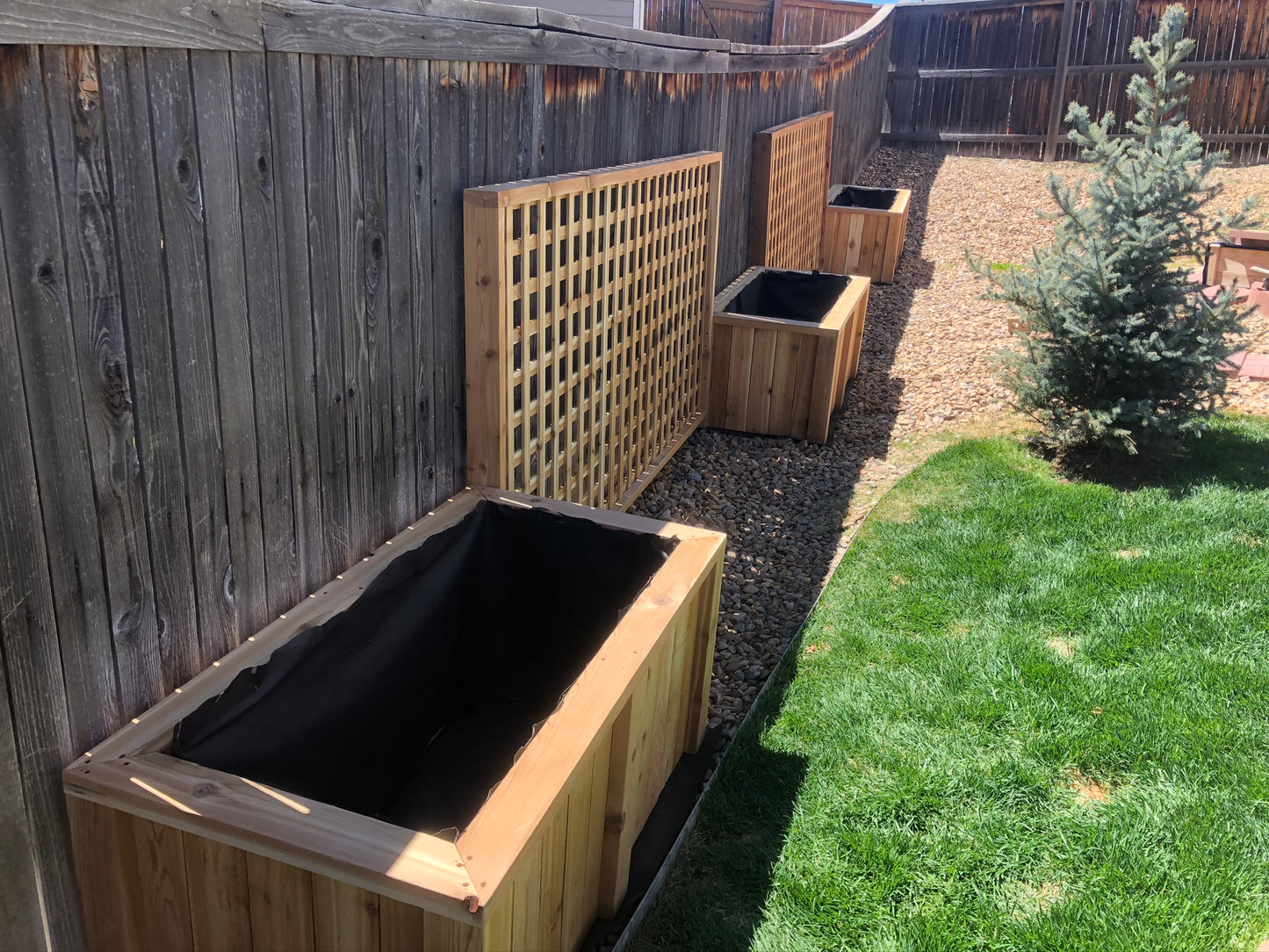 Decorative Western Red Cedar Planter Boxes