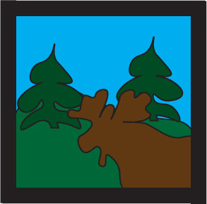 Mini Quilt - Moose