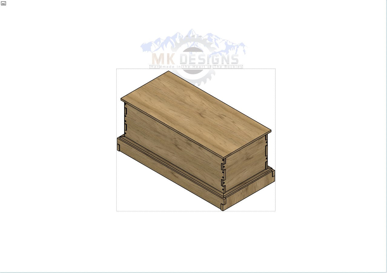 Greene and Greene/Mission Style Blanket Chest - PLANS