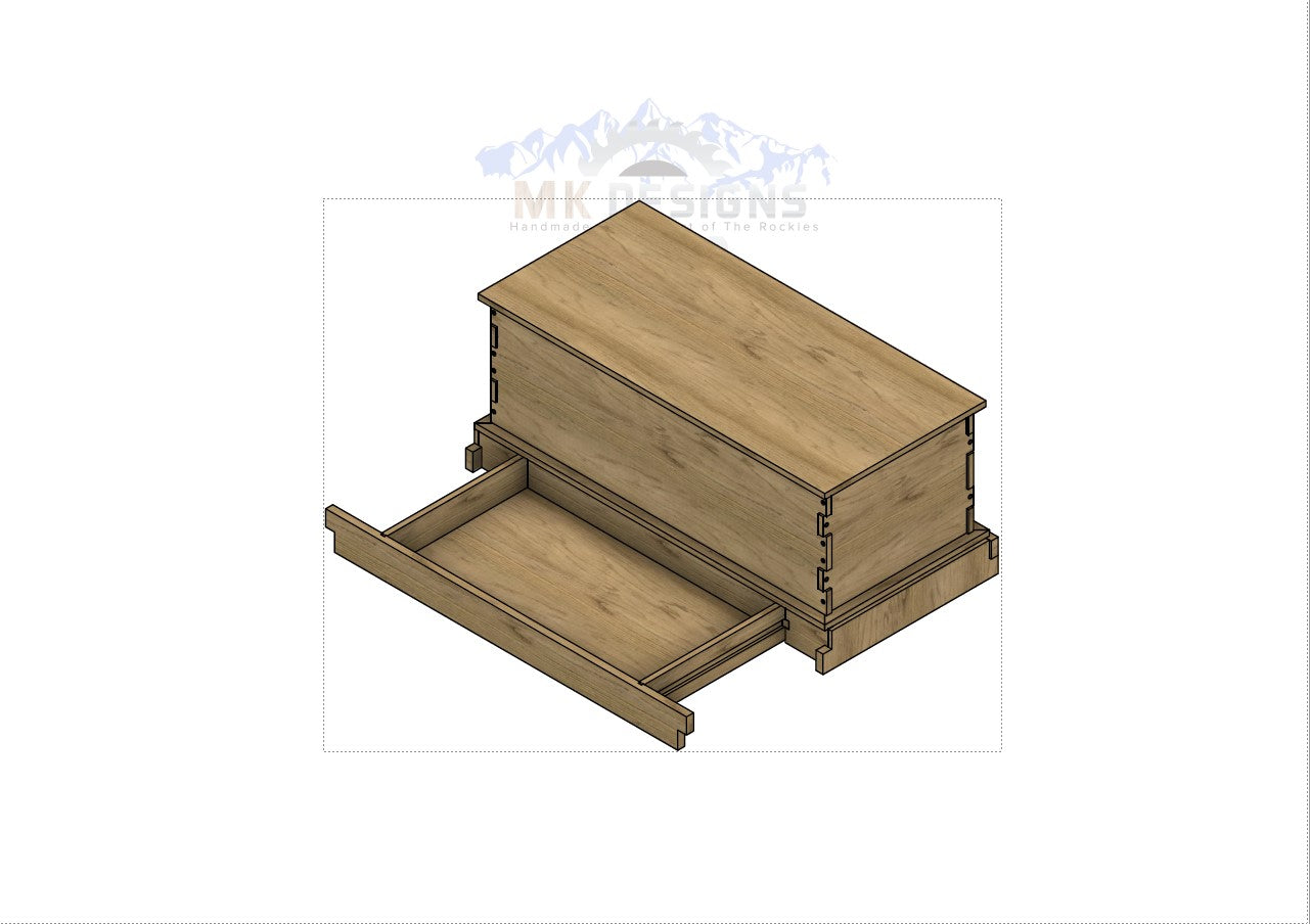 Greene and Greene/Mission Style Blanket Chest - PLANS