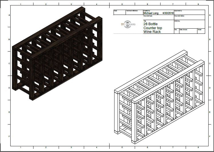 28 Bottle Counter Top Wine Rack(Plans)